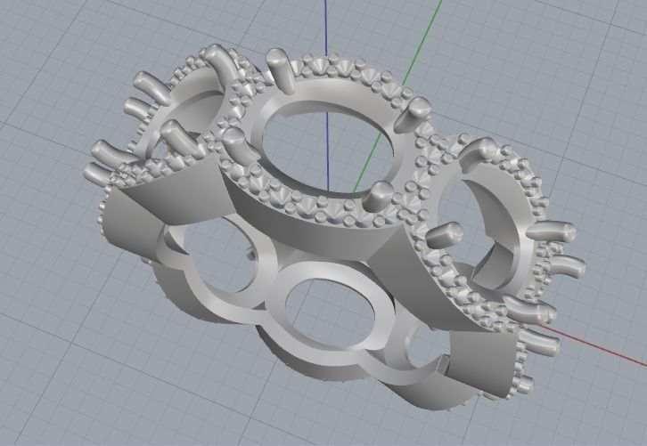 Ring N012281 3D print model_3