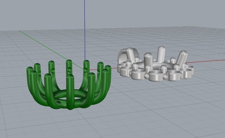 Round pendant N012280 3D print model_3