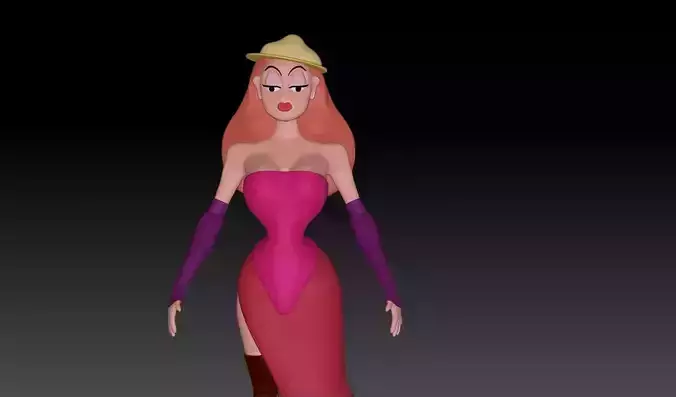 Stylized Woman Jessica rabbit - Updated version