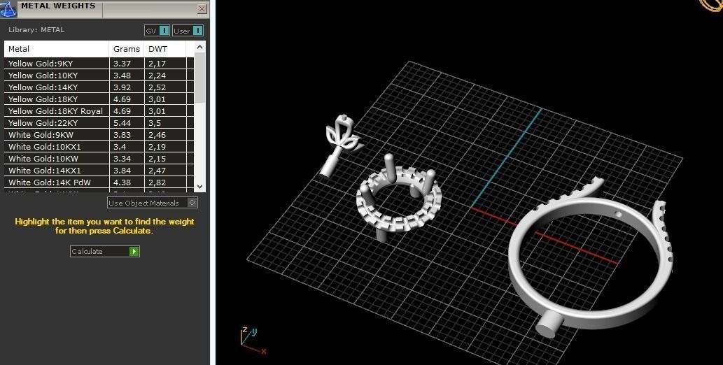 Ring size 6 N012277 3D print model_8