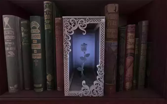 Rose Booknook 3D print model