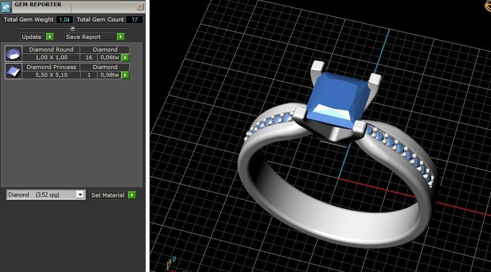 Soliter ring N012364 3D print model_8