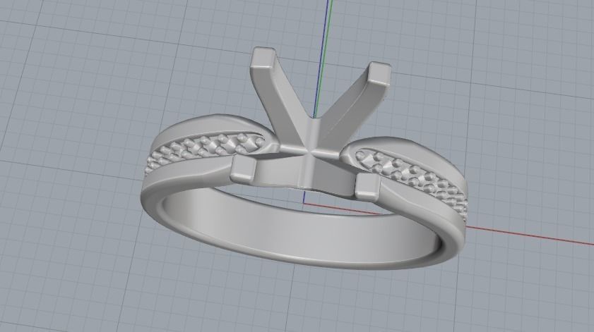 Soliter ring N012364 3D print model_2