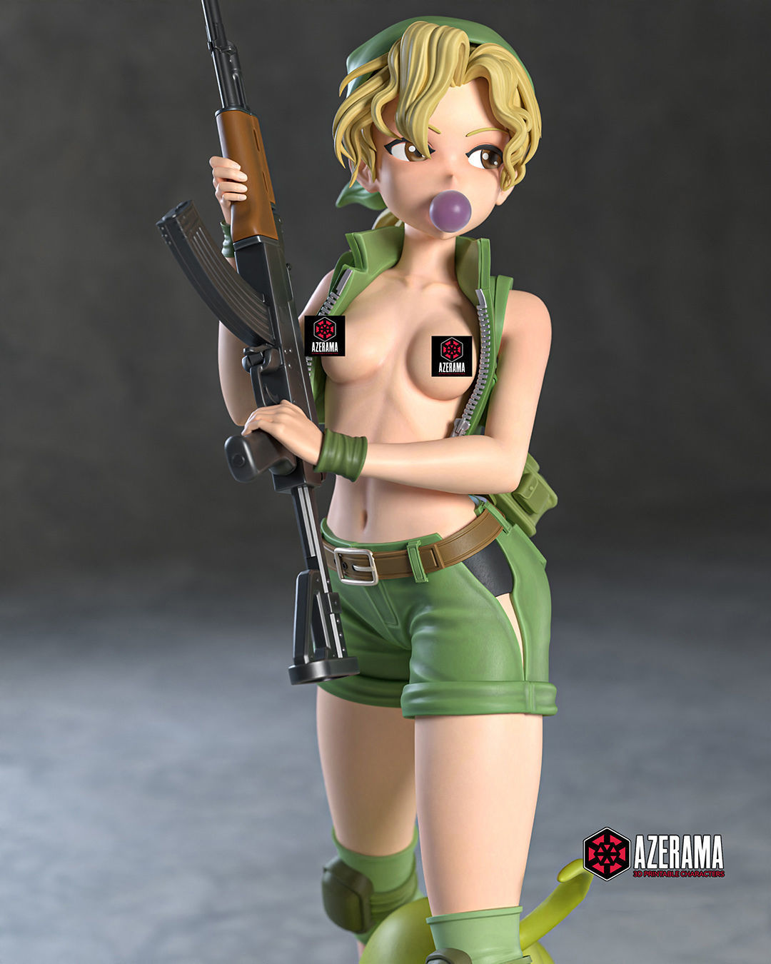 Eri Kasamoto NSFW 18yo Fanart From Metal Slug 3D print model_4