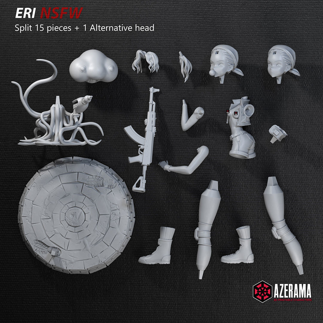 Eri Kasamoto NSFW 18yo Fanart From Metal Slug 3D print model_3