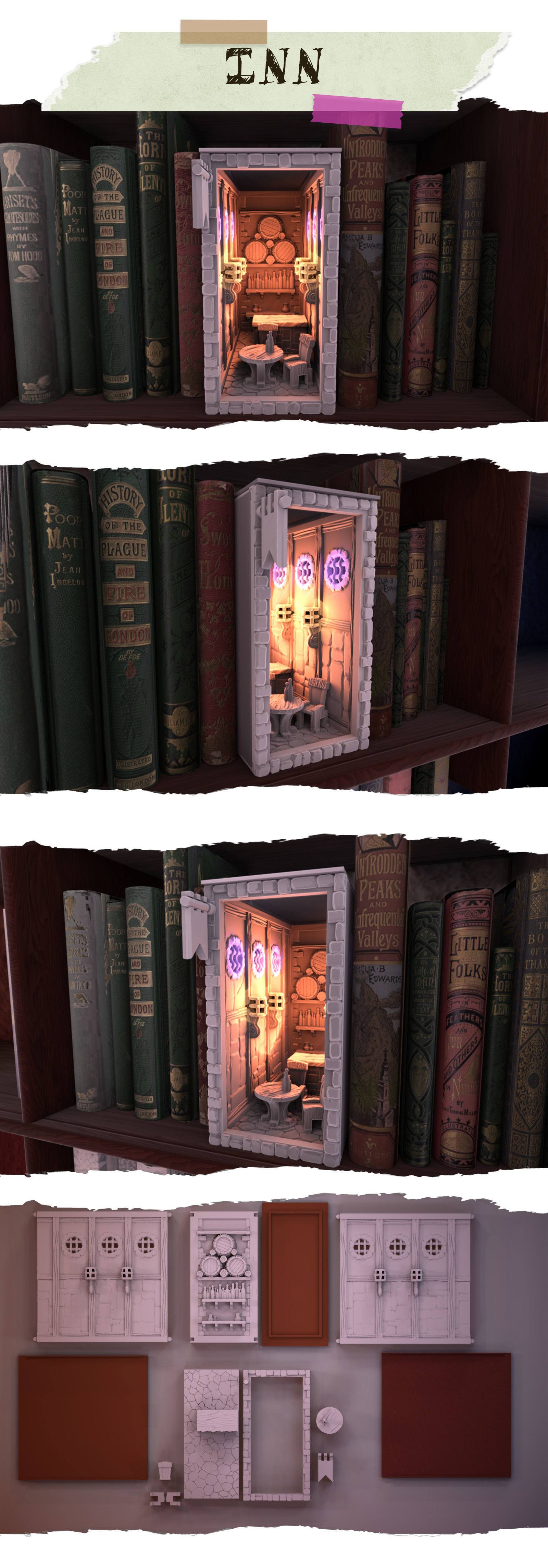INN Booknook 3D print model_1