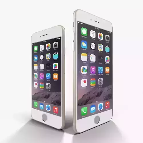 Apple iPhone 6 iPhone 6 Plus Gold Low-poly 3D model