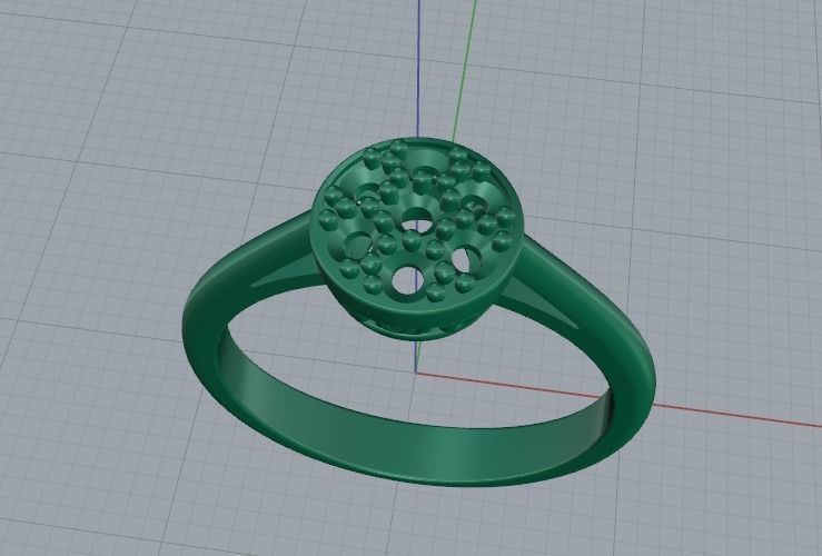 Soliter ring size 9 N012340 3D print model_2