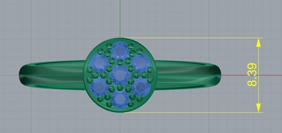 Soliter ring size 9 N012340 3D print model_7