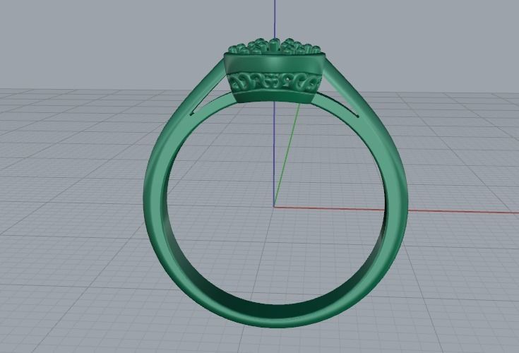 Soliter ring size 9 N012340 3D print model_4