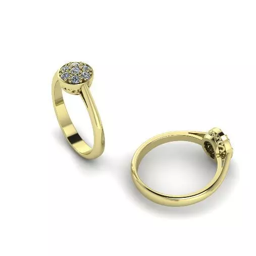 Soliter ring size 9 N012340 3D print model_0