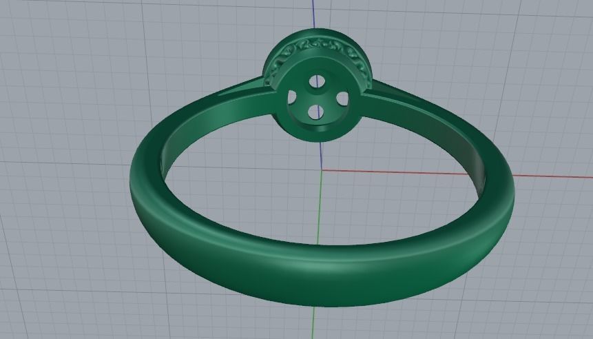 Soliter ring size 9 N012340 3D print model_5