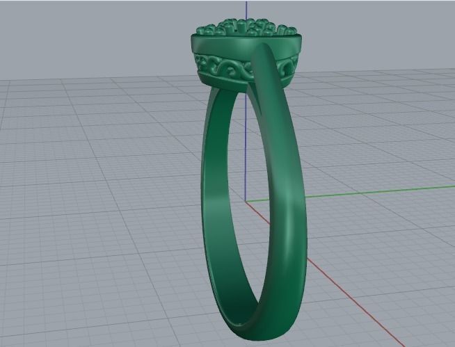 Soliter ring size 9 N012340 3D print model_3