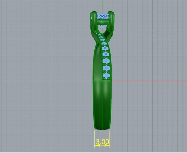 Soliter ring N012338 3D print model_7