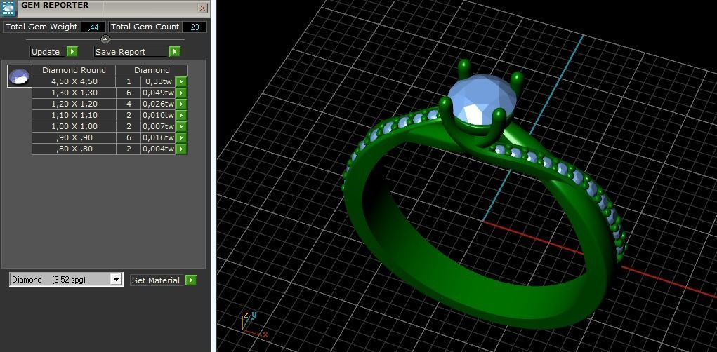 Soliter ring N012338 3D print model_9