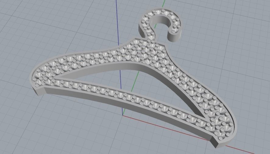 Hanger N012427 3D print model_2