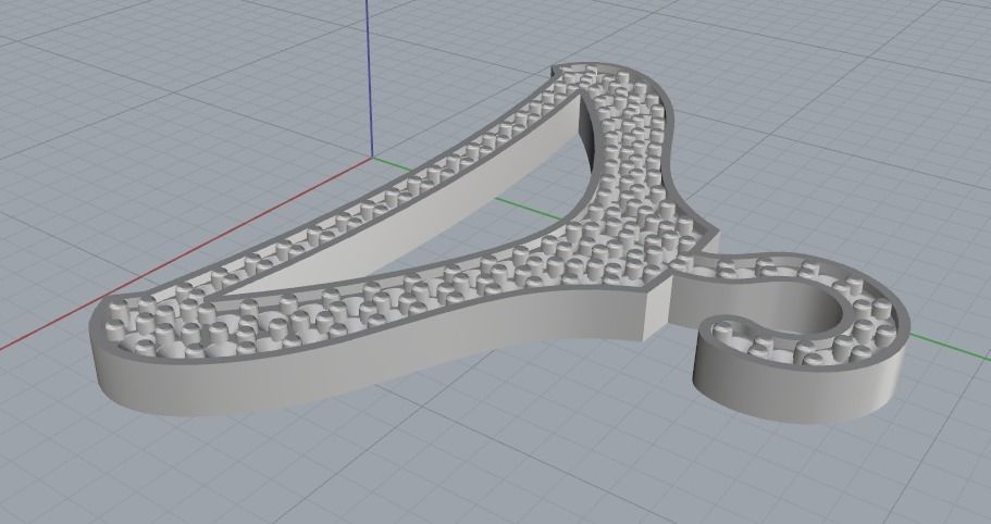 Hanger N012427 3D print model_3