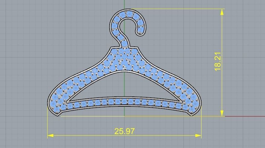 Hanger N012427 3D print model_5
