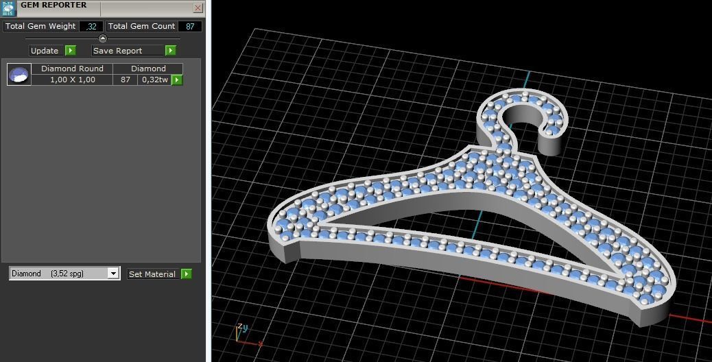Hanger N012427 3D print model_8