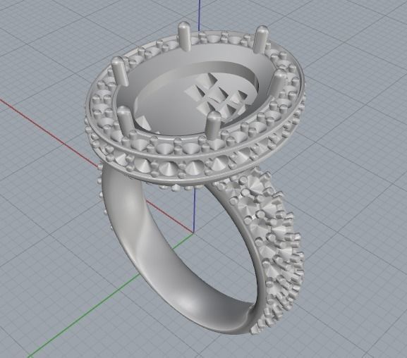 Ring N012420 3D print model_2