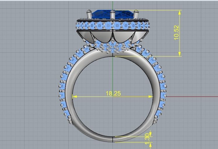 Ring N012420 3D print model_5