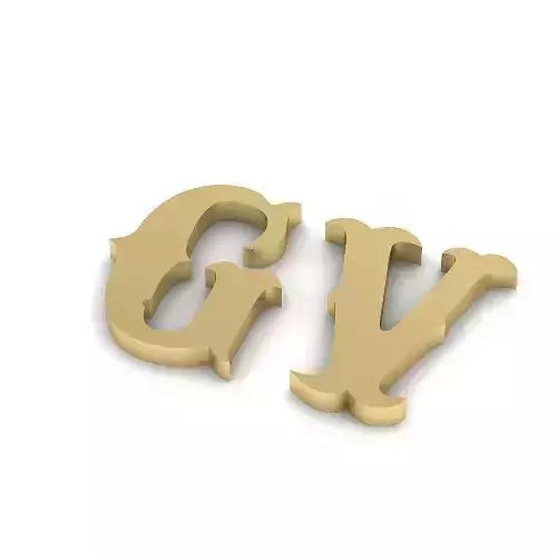 Letters G and V N012419