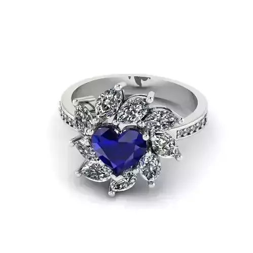 Heart Stone Ring N012418