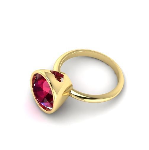 Ring with hearts N012417 3D print model_2