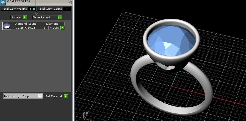 Ring with hearts N012417 3D print model_10