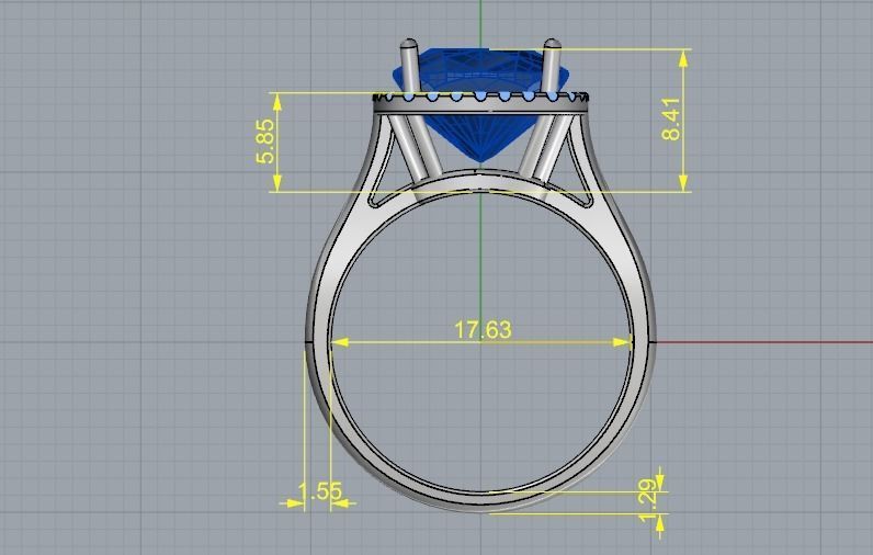 Ring N012413 3D print model_6