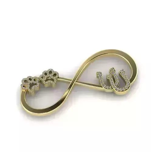 Lnfinity sign with horseshoes N012409