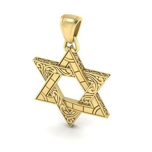 Star of David pendant N012408 3D print model