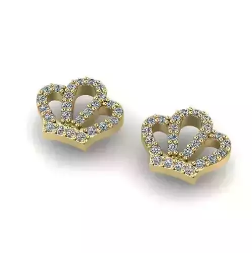Earrings crown N012407