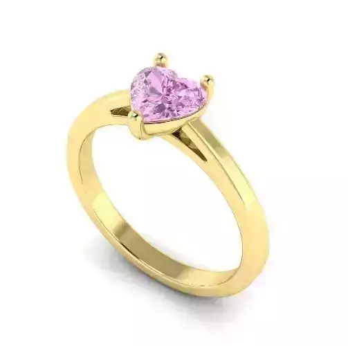 Ring with heart stone N012404