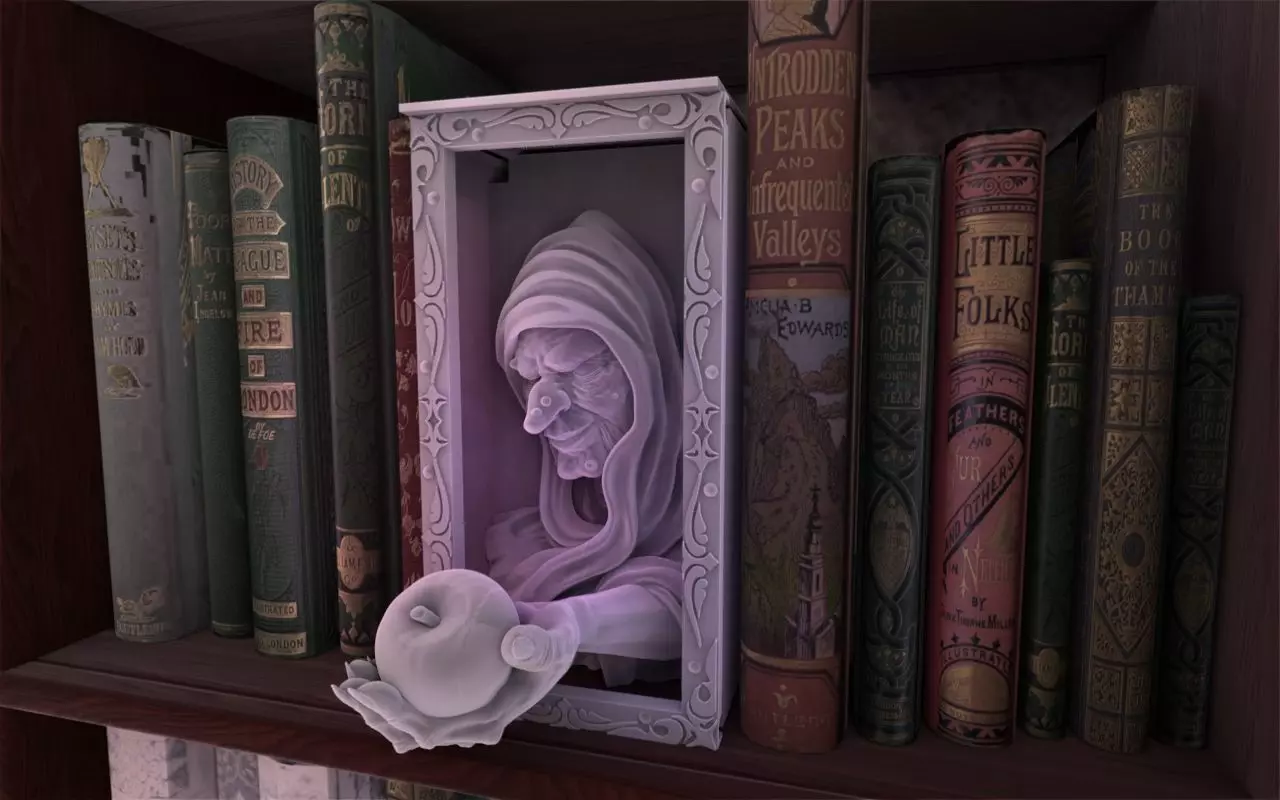 Witch Booknook 3D print model