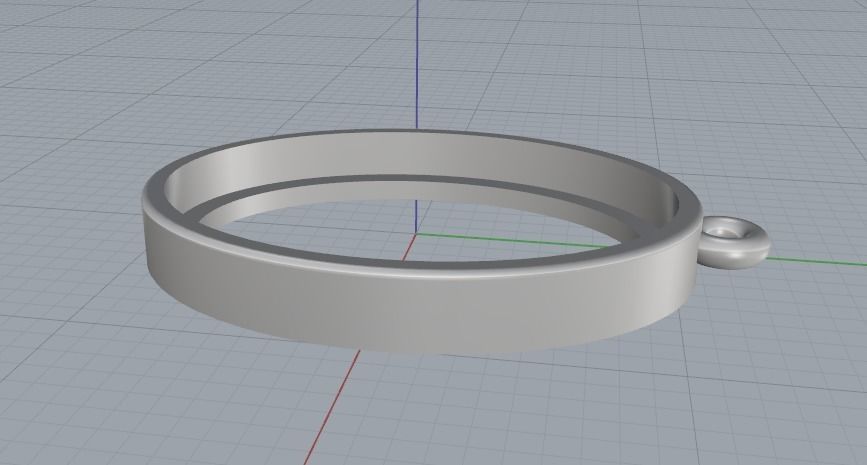 Pendant N012387 3D print model_3