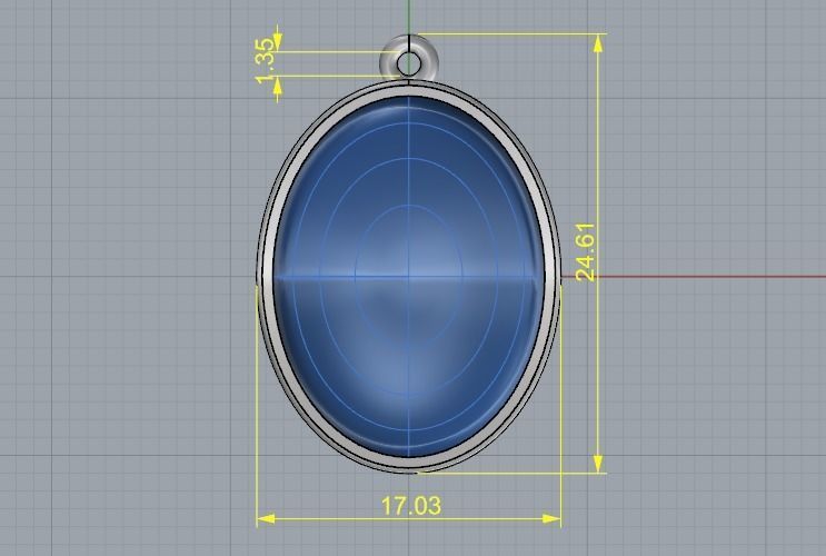 Pendant N012387 3D print model_5