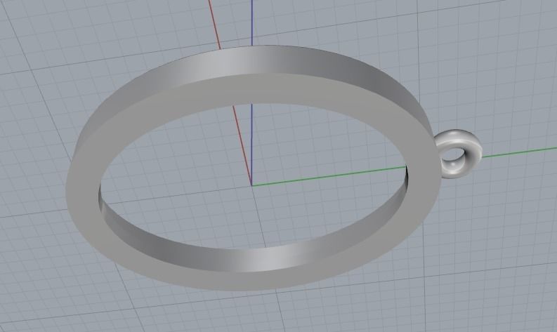 Pendant N012387 3D print model_4