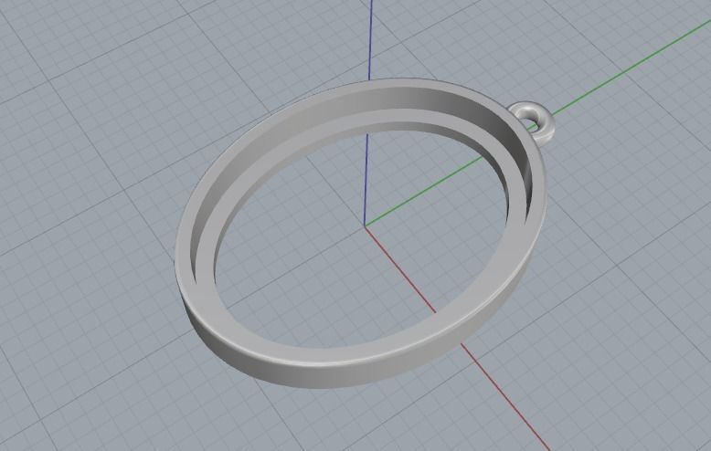 Pendant N012387 3D print model_2