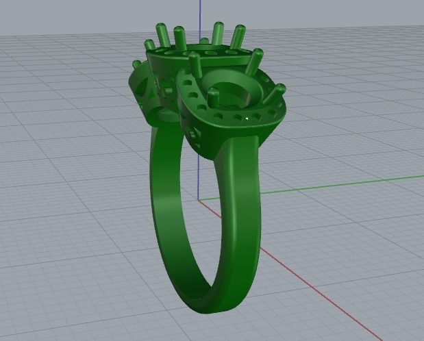 Ring N012382 3D print model_4