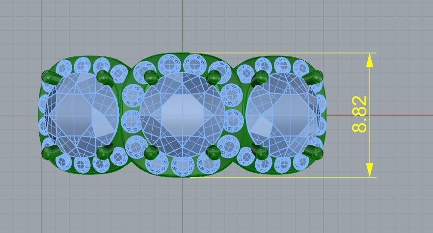 Ring N012382 3D print model_7