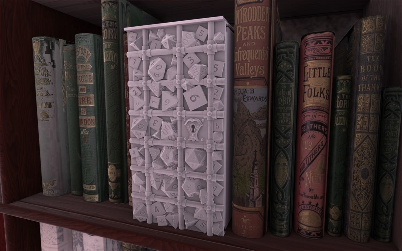 Dice Prison Booknook 3D print model_1
