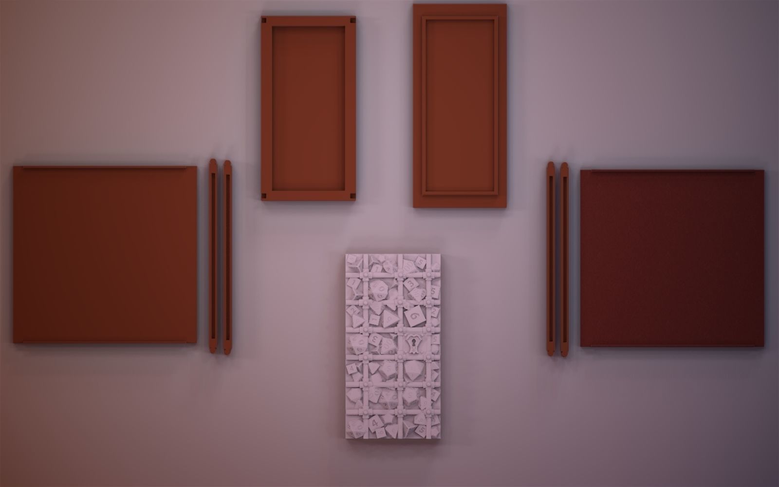 Dice Prison Booknook 3D print model_3