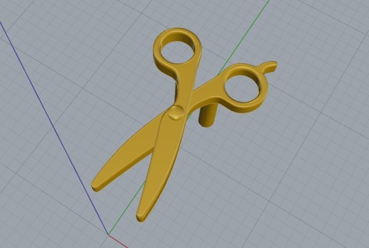 Scissor N012380 3D print model_5