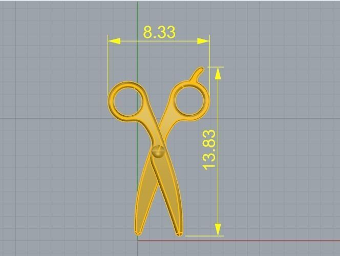 Scissor N012380 3D print model_6