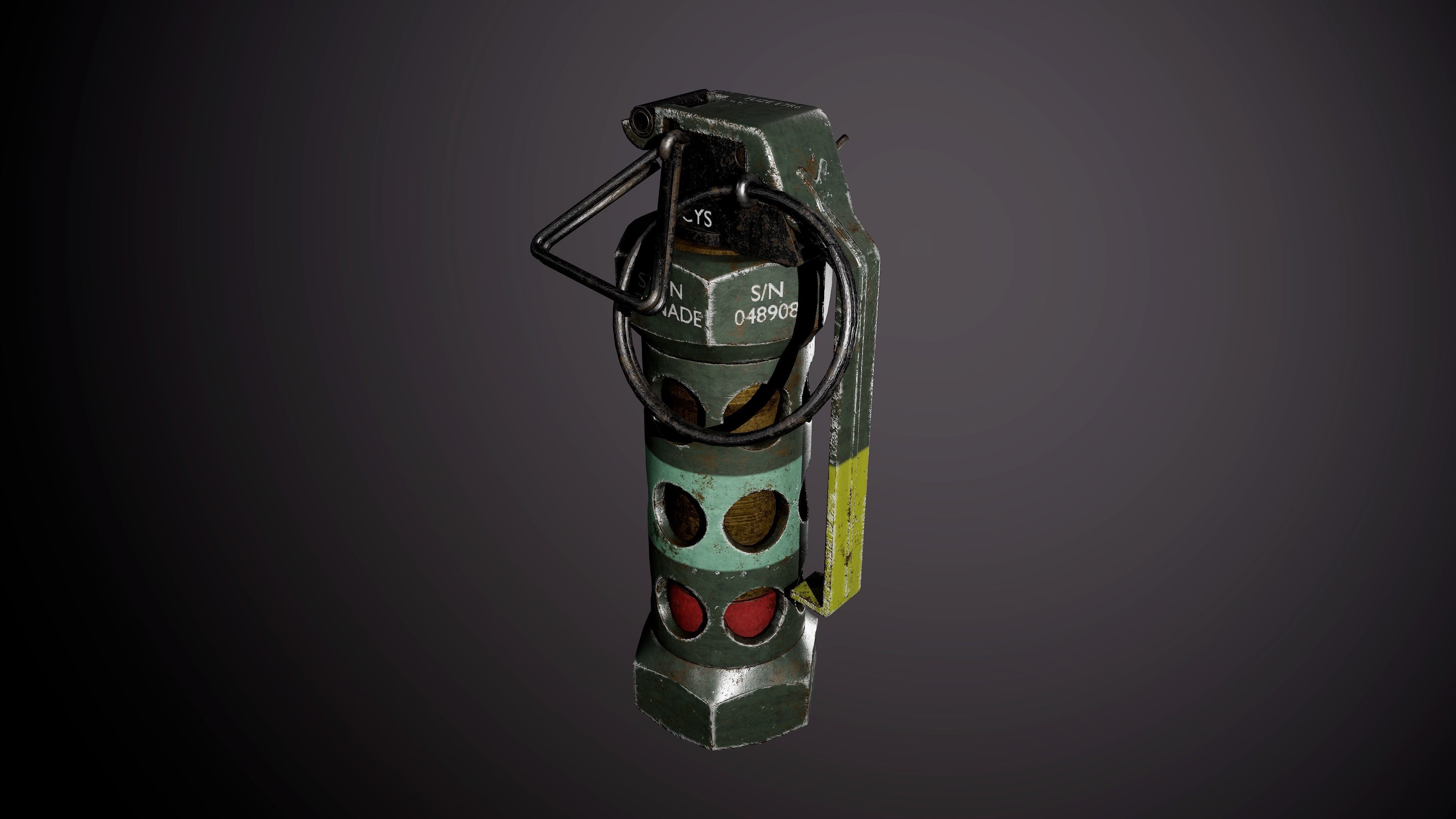 Game-Ready Flashbang Grenade Low-poly 3D model_5