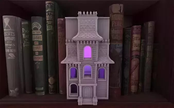 Horror House Booknook 3D print model