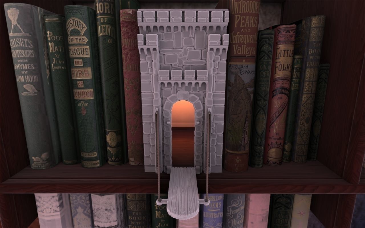 Drawbridge Booknook 3D print model_2