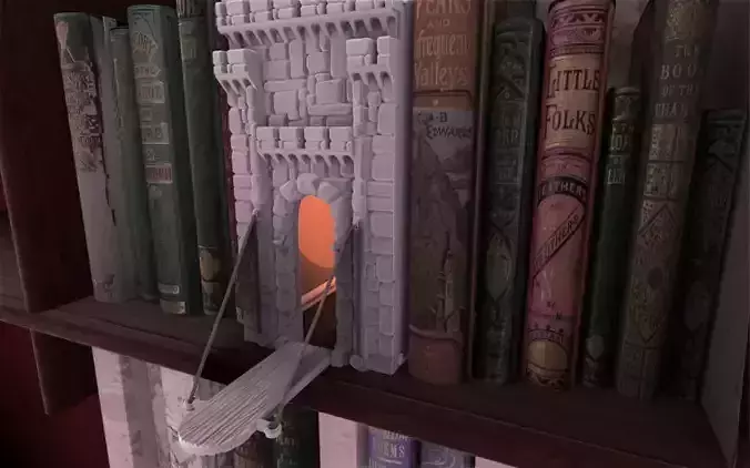 Drawbridge Booknook 3D print model