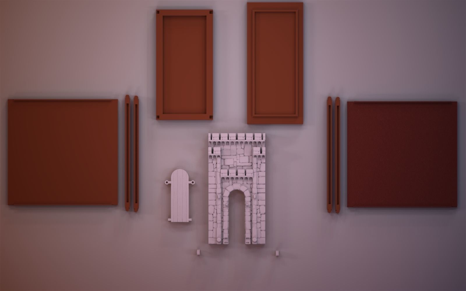 Drawbridge Booknook 3D print model_1